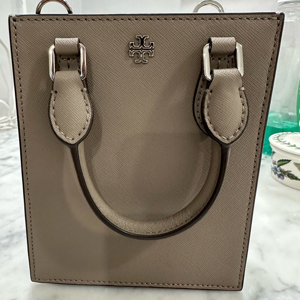 Tory Burch Blake Mini Tote in Taupe